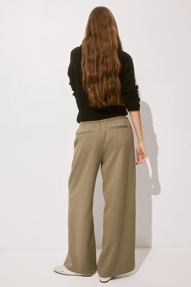 Pantalon en sergé avec cordon de serrage