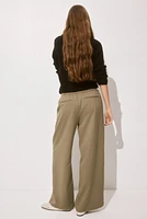Pantalon en sergé avec cordon de serrage