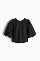 Lyocell-Blend Tie-Detail Blouse