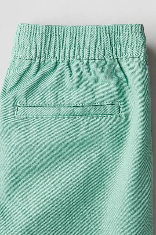 Short en sergé de coton
