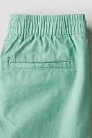 Short en sergé de coton