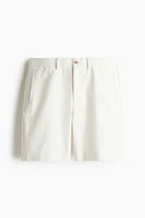 Short coutil classique en lyocell mélangé