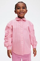 Balloon-Sleeved Cotton Shirt