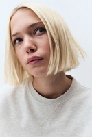 Oversized Short-Sleeved Sweatshirt