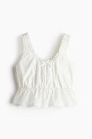 Gathered Peplum Top