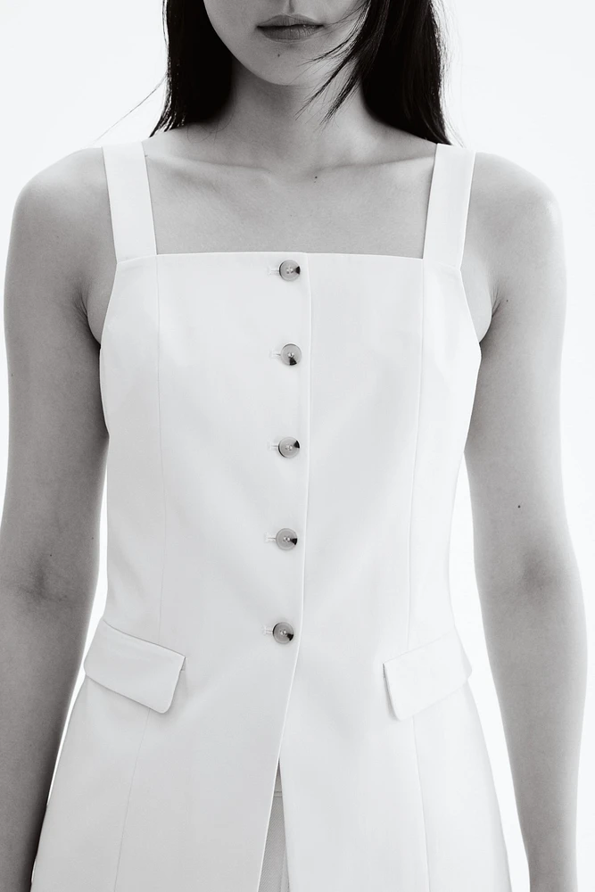 Long gilet sans manches