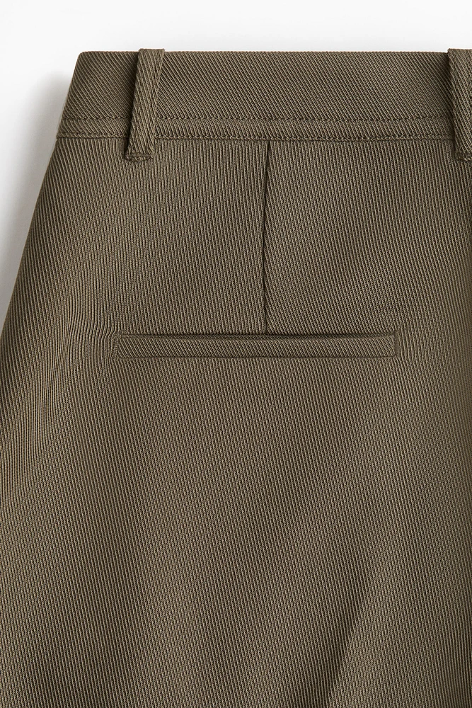 Flared Twill Pants