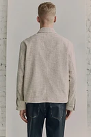 Short Textured-Weave Jacket