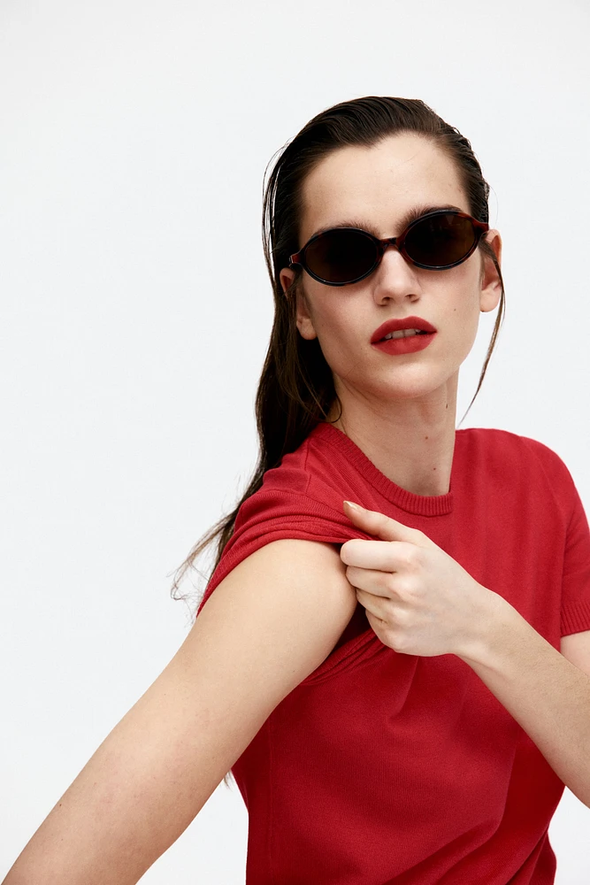 T-shirt en fin tricot