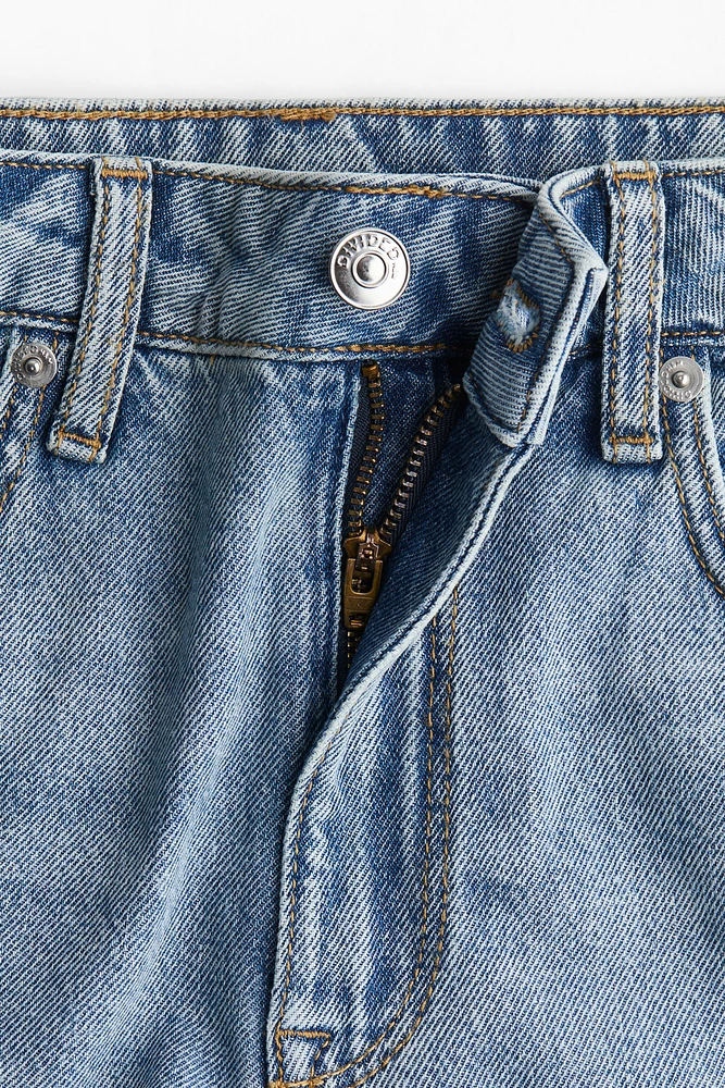 High-Waist Denim Shorts