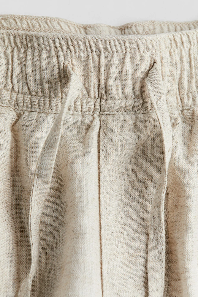 Linen-blend Shorts