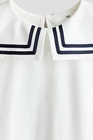 Cotton Jersey Sailor Dress