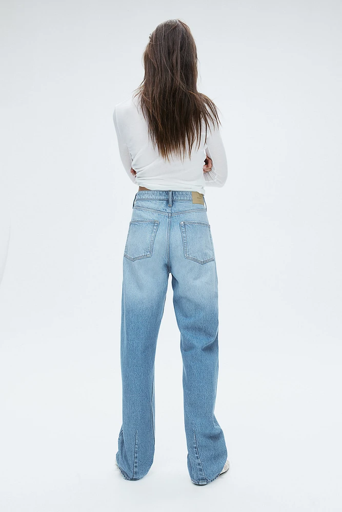 Jean Taille Haute Coupe Tonneau