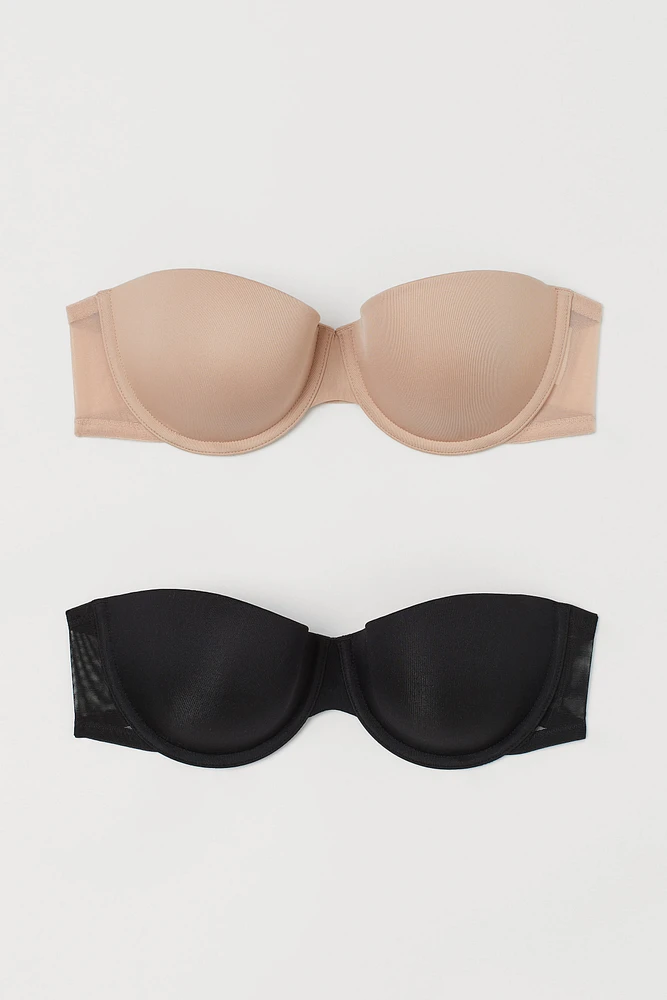 2-pack Strapless Bras