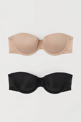 2-pack Strapless Bras