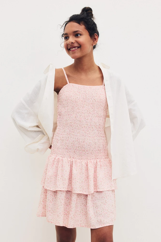 Smocked Strappy Dress
