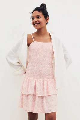 Smocked Strappy Dress