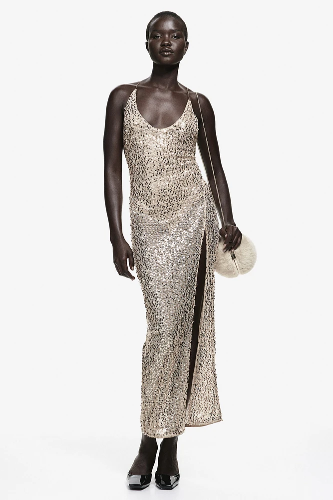 Sequined Net Dress