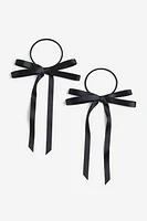 Lot de 2 élastiques à cheveux avec nœud