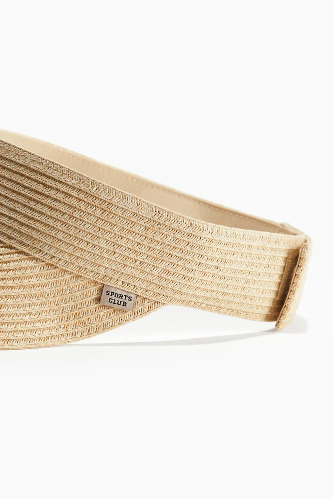 Visière en paille