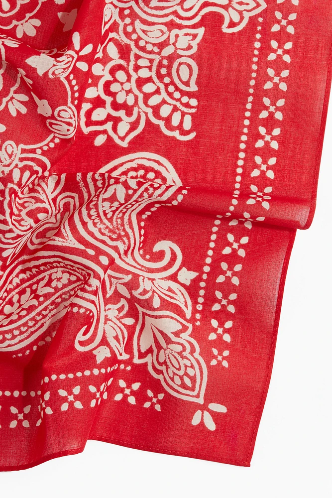 Foulard en coton à motif