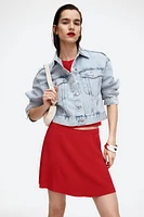 Flared Fine-Knit Skirt