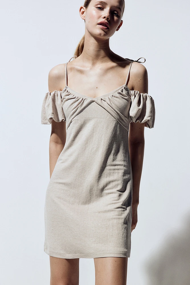 Layered Open-shoulder Dress