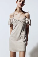 Layered Open-shoulder Dress