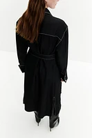 Tie-belt Shirt Dress