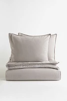 Linen-blend King/Queen Duvet Cover Set