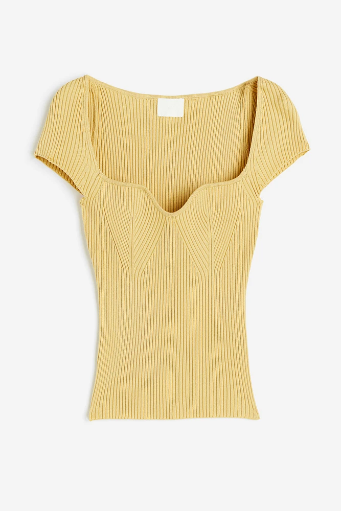 Rib-knit Top