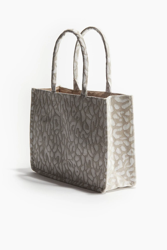 Jacquard-weave Shopper