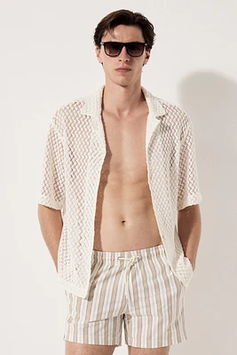 Seersucker Swim Shorts