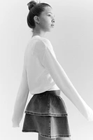 Denim-Look Skirt