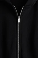 Oversized zip-through hoodie