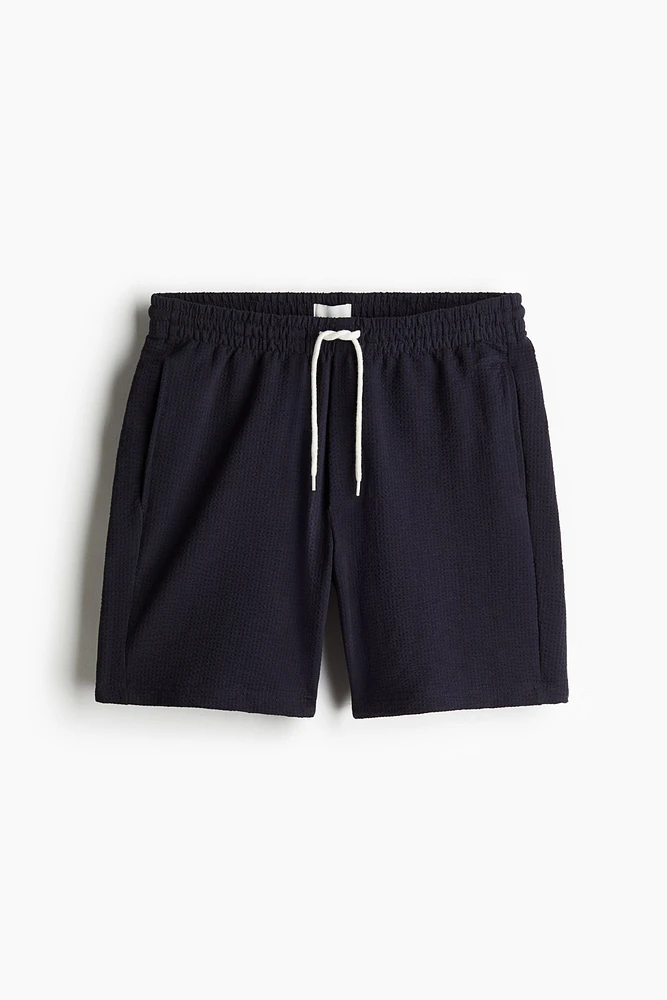 Regular Fit Waffled Shorts