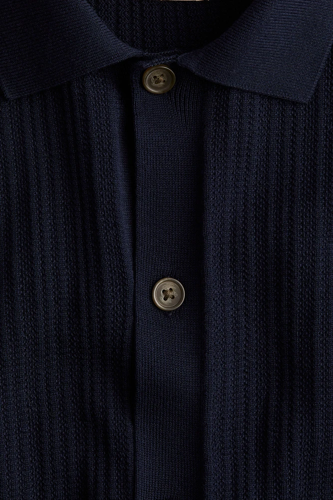 Textured-Knit Shirt