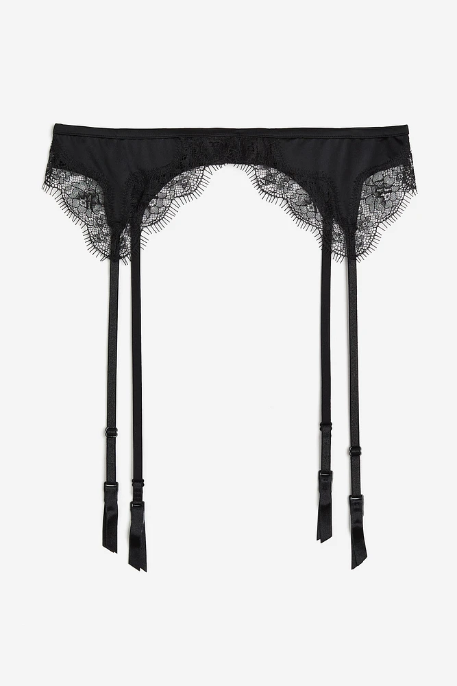 Lace-trimmed Garter Belt