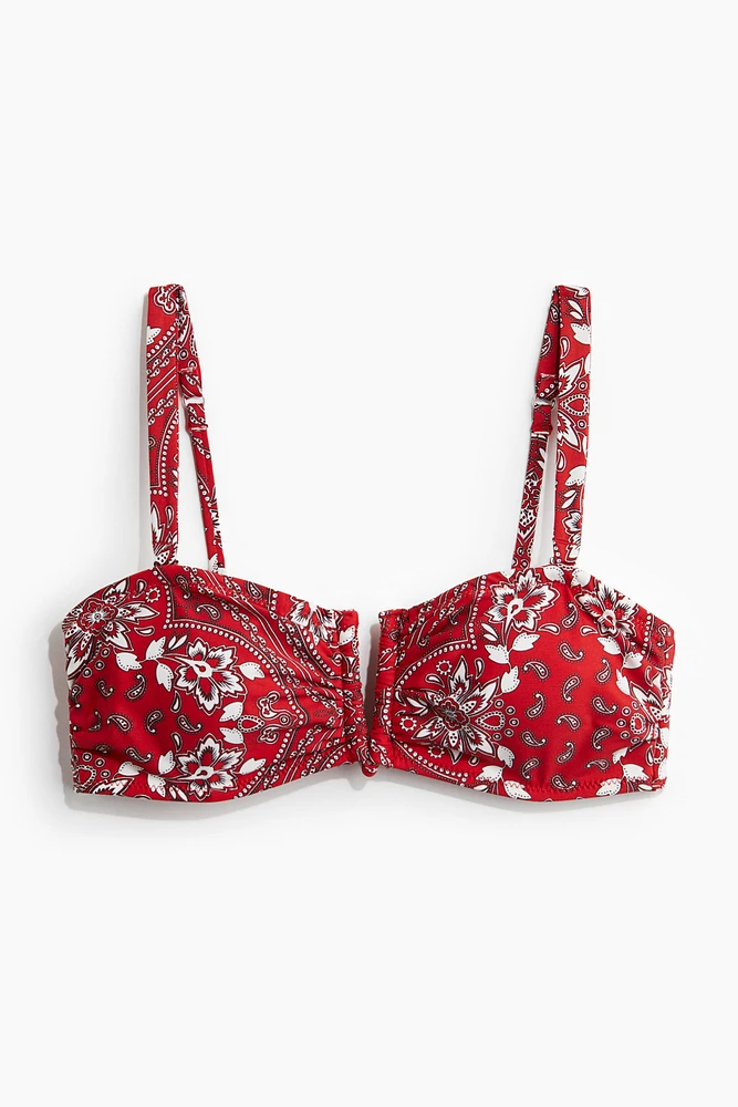 Haut de bikini bandeau coussiné
