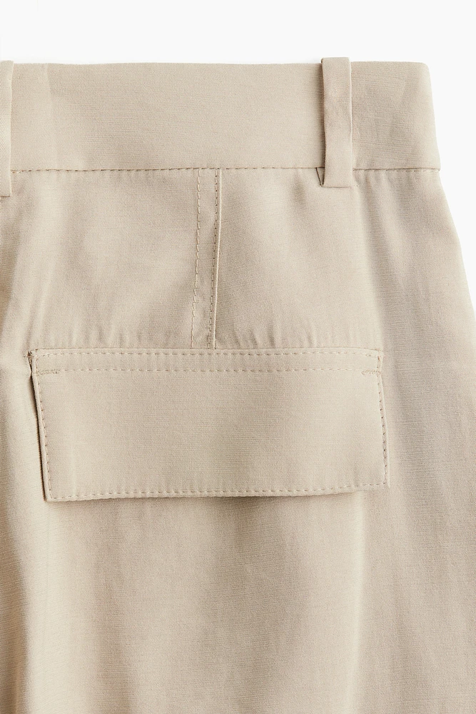 Wide-Leg Cargo Pants