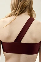 One-shoulder bikini top