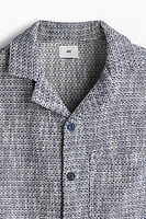 Regular Fit Textured-weave Resort Shirt