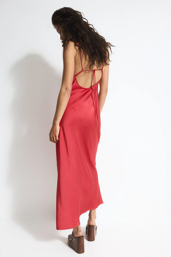 Tie-Detail Maxi Dress