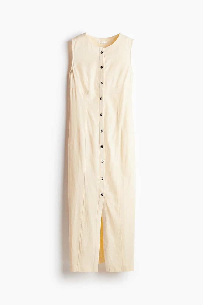 Robe en lin mélangé