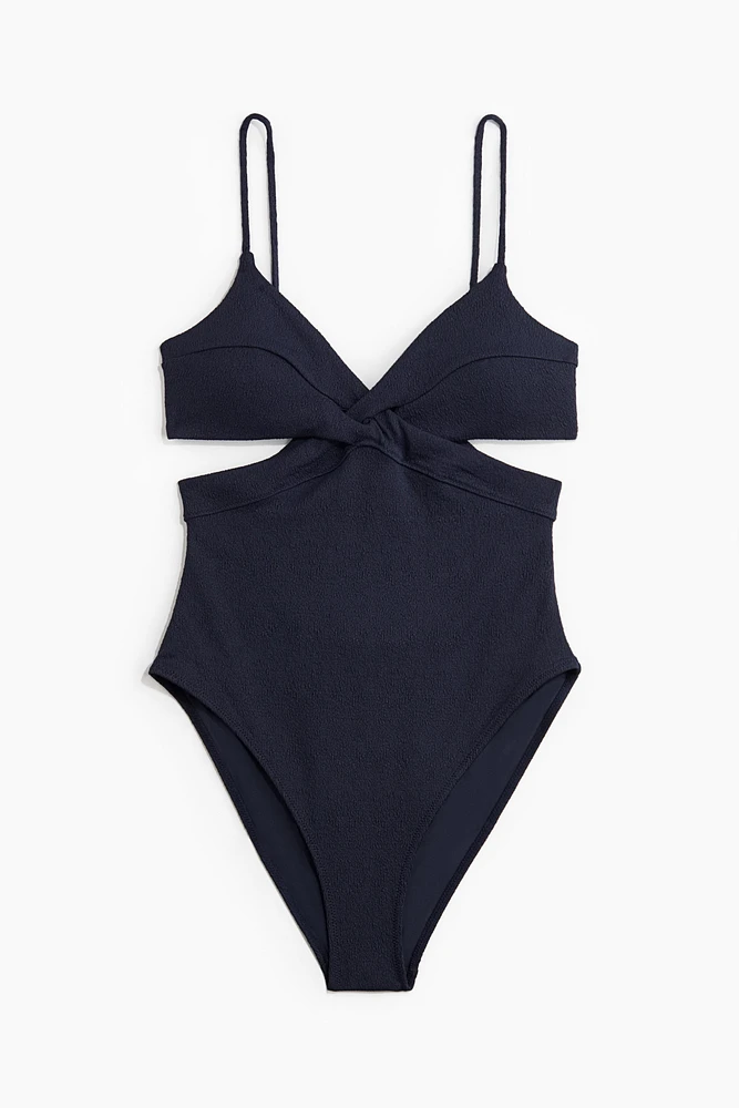 Padded-Cup Cutout Swimsuit