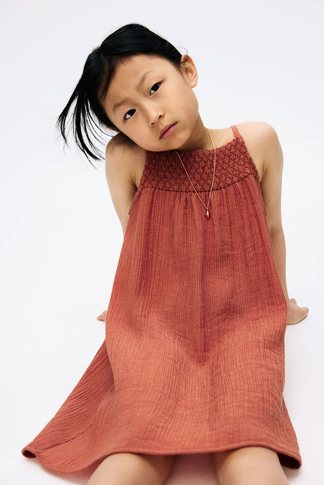 Smocked Strappy Dress