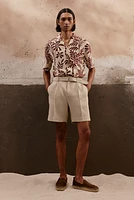 Relaxed-Fit Tailored Lyocell-Blend Shorts