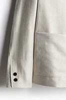 Slim Fit Unconstructed Linen Jacket