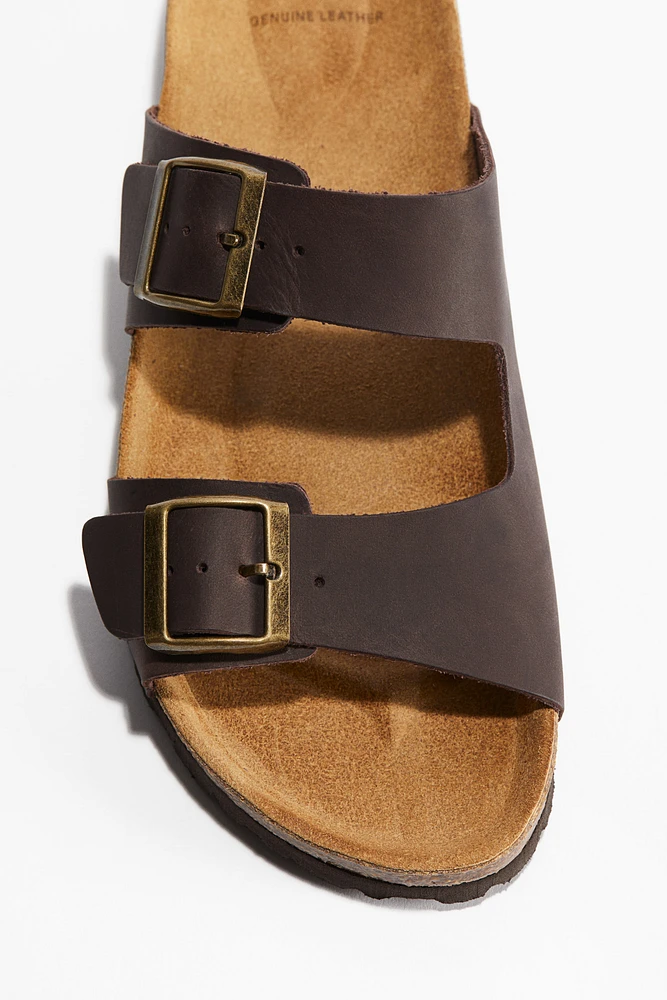 Sandales en cuir