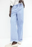 Cotton Drawstring Pants